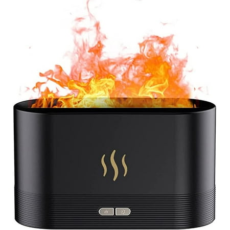 

Hopet Original Flame Essential Oil Diffuser Super Quiet Mist Air Humidifier 180ml Aromatherapy Diffuser 7 Flame Colors & Auto-Off Protection for Home Office Bedroom