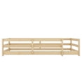 thumbnail image 6 of Noble House Twin Size Montessori Floor Bed with Fence, Wooden Bed Frame for Kids, Oak, 6 of 8