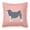 Pink, variant on Carolines Treasures BB3735PW1818 Lowchen Checkerboard Blue Fabric Decorative Pillow