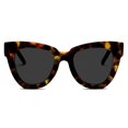 thumbnail image 1 of Gafas de Sol Dollger Retro Ojo de Gato Polarizadas Sobredimensionadas con Estampado Leopardo, 1 of 7