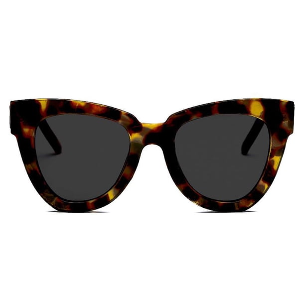 Gafas de Sol Dollger Retro Ojo de Gato Polarizadas Sobredimensionadas con Estampado Leopardo