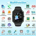 thumbnail image 2 of Eurhowing 4G Kids Smartwatch, 1.4" Touchscreen Waterproof Smart Watch Phone with Two Way Call, GPS Tracker, SOS Alert, Parent Control App, Gift for Boys Girls Aged 3-15, Black, 2 of 12