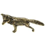 Brass Fox Ornament Gold Decor Animal Craft Fluffy Stuffed Animals Figurines Desktop Statue Vintage Office