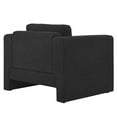 thumbnail image 4 of Armchair Accent Chair, Black, Fabric, Living Kitchen Cafe Bistro Hospitality Restaurant, Modern Contemporary HB34792, 4 of 9