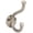 Pewter, variant on Emtek 2606US7 American Heritage Designer Brass Double Robe Hook - French Antique
