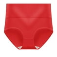 thumbnail image 2 of Homenesgenics Female Plus Size High Waist Cotton Underwear - Women's Soft Comfy Breathable Lace Seamless Panties Briefs Hipster Boy Shorts Thong Underpants Red XXL, 2 of 3