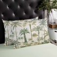 thumbnail image 4 of Beach Palm Throw Pillow Cover 20 x 26 Inch Decorative Pillow Cover Summer Green Coconut Tree Leaf Lumbar Pillowcase Seasonal Rectangle Cushion Case for Couch Sofa Bed Living Room, 4 of 7