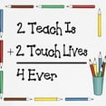 thumbnail image 3 of CafePress - 2 Teach Is 2 Touch Lives 4 Ev Ringer T - 100% Cotton Ringed T-Shirt, 3 of 4