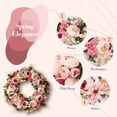 thumbnail image 4 of Peony Wreath 23'' Spring Wreaths for Front Door, Artificial Large Floral Wreath for Front Door Wall Decor, Valentine’s Day Home Wedding Housewarming Gift EZsenses (Light Pink), 4 of 5