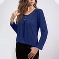 thumbnail image 4 of Camisas de Manga Corta para las Mujeres Casual Color Sólido Blusas Plisadas, Moda Cuello Redondo Tops de Verano para la Fiesta, 4 of 8