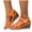 Orange, variant on Wedge Sandals for Women Comfortable Slip On Orthopedic Shoes Casual Wide Width Plkatform Sandal with Ankle Back Strap