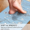 thumbnail image 3 of 2Pcs Kitchen Mat, Cushioned Kitchen Rugs and Mats, Non-Slip Waterproof Comfort Standing Kitchen Floor Mat for Kitchen, Floor Home, Office, Sink 17"x47"+17"x29" (Blue), 3 of 6