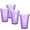 Purple, variant on STPgoods Pink Faceted Stackable Drinking Glasses Set 4 Pcs 8.45 fl oz Glass Tumbler Set Water Glasses