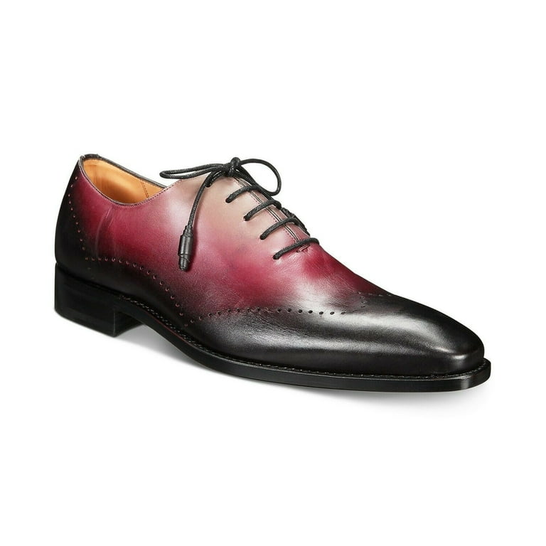 Mezlan Kelvin Purple Black Burnished Genuine Calfskin 44 OFF