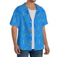 thumbnail image 4 of Xecao offers the Colorful Snake for Men's Casual Short-sleeved Shirt, a button-up collared shirt with a pocket, perfect for beach vacations and yacht travel in the XX-Large size., 4 of 7