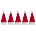 thumbnail image 1 of Linyer Tableware Santa Claus Hat Holder Fork Chopstick Cloth Pouch Kitchen Dining Table Decoration Ornament Home Decor 5 Pieces, 1 of 8