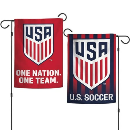 - USA Soccer 2 Sided Garden Flag One Nation One Team