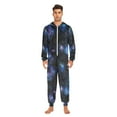 thumbnail image 3 of FORMRS Onesies Pajama for Adults Unisex Hoodie Winter Jumpsuit One Piece Sleepwear, Sizes S-2XL, Watercolor Galaxy, 3 of 7