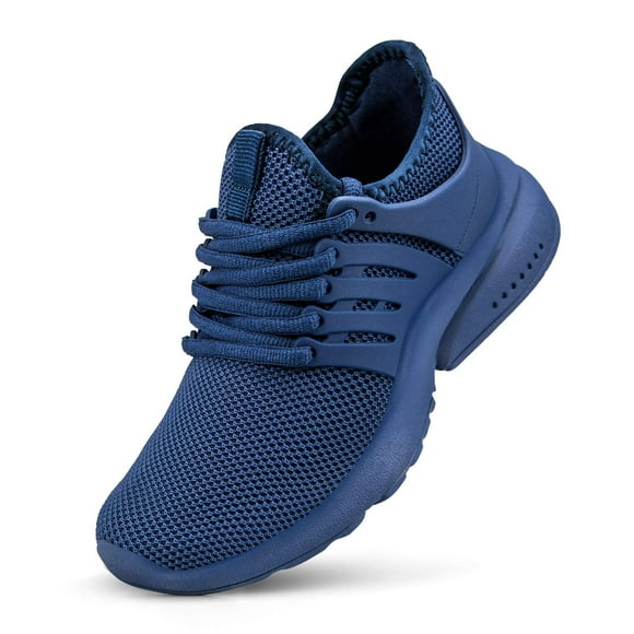 NYZNIA Boys girls Shoes Tennis Running Lightweight Breathable Sneakers for Little Kids Blue Size 1