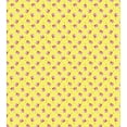 thumbnail image 3 of Ice Cream Duvet Cover Set, Dessert Balls and Strawberry Tops Cherry Fresh Summer Eat Yummy Graphic, Decorative 3 Piece Bedding Set with 2 Pillow Shams, Calking Size, Mustard and Pink, by Ambesonne, 3 of 3