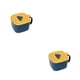 thumbnail image 3 of Bewildely Combinación de caja de especias con cucharas de tapa Kit de condimentos de rejilla múltiple Cajas de almacenamiento Frascos de contenedores Azul amarillo 2piezas Bewildely CBP185427, 3 of 6