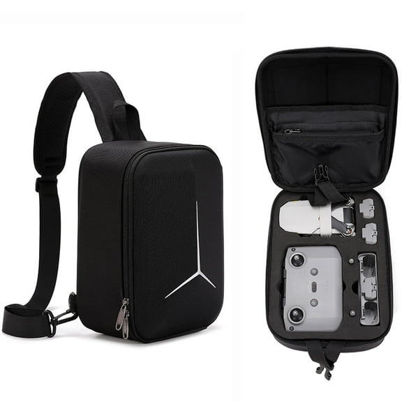 Backpack Carrying Case for DJI Mini 2 SE/Mini 2/Mini 4K Drone Fly More Combo Accessories Hard Shoulder Case Storage Chest Bag Waterproof EVA Protective Cover Travel Portable Organizer