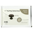 thumbnail image 2 of Aldhurst 30 Pack 1.1 inch Round Cabinet Knob Matte Black Zinc (0.04 lb), 2 of 6