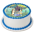 thumbnail image 2 of Bluey 8" Round Edible Cake Topper ~ Can be used on 8", 9" & 10" Round Cake, 2 of 4