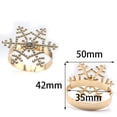 thumbnail image 3 of Cateissary 6x Fácil De Limpiar Y Juego De Servilleteros Para Entretener Juego De Servilleteros Navideños Servilleteros Mostrada oro, 3 of 6