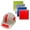 Lime Yellow, variant on 2W International RS-16 RO Reflective Helmet Stickers, Red Orange