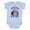 AE-Light Blue, variant on Cutest Critter in the Forest Raccoon Boys Baby Bodysuit