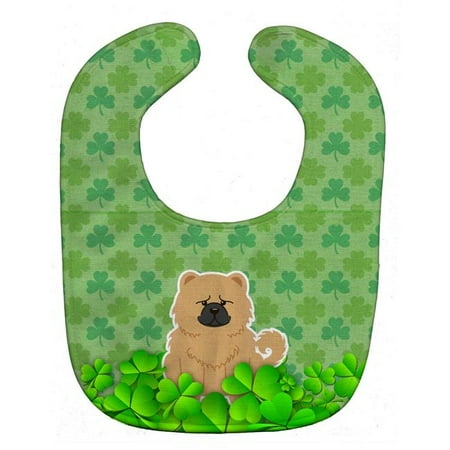 

Carolines Treasures BB6285BIB Chow Chow Cream Shamrocks Baby Bib