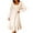 Beige, variant on Gfyviroh Long Flannel Nightgowns for Women Ruffled Hem Square Neck Nightdress Cozy Long Sleeve Cute Sleepwear Nightshirts