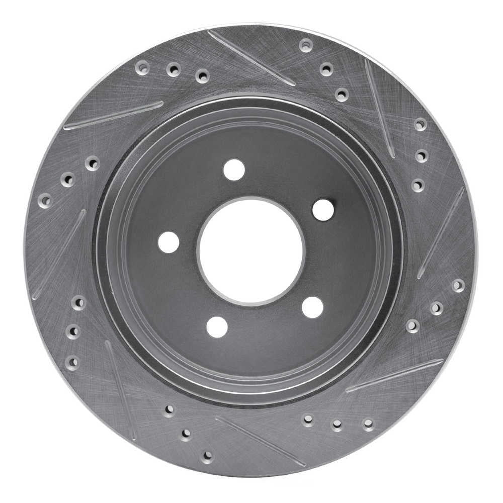 Dynamic Friction Company 631-56020L DFC Brake Rotor - Drilled And Slotted - Silver
