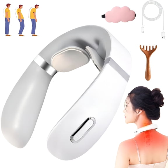 XIRQI Neck and Back Massager,Shiatsu Neck and Shoulder Massager with Heat,5 Modes & 15 Gears,Portable Neck Massager for Pain Relief