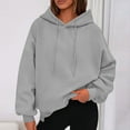 thumbnail image 5 of Mlzmgr Sweatshirts for Women Hooded Loose Fitted Baggy Hoodies with Pockets Casual Going out Running Outdoor Shirts, 5 of 7