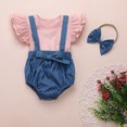 thumbnail image 2 of Sngxgn Girl Clothes Top Pants Sets Cotton little Girl Outfits Sweatsuits Kid Girl's Clothing Set(Blue,90), 2 of 9