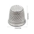 thumbnail image 3 of Billuyoard Anillos de tejer dedal de protección para los dedos ajustable DIY accesorios de agujas de mano antiguas herramientas de ganchillo de Suministros de marroquinería Anillo de aleación de plata, 3 of 6