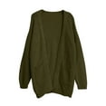 thumbnail image 4 of Women's Cardigan Sweater Clearance Loose Long Sleeve Open Front Knit Coat with Pockets, 4 of 8