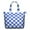 Blue And White, variant on Blue and White Checkered Pattern Travel Tote Bags for Women Carry On,Large Weekender Bags for Women Travel,Multi Functional Duffle Bag for Work,Shopping,Sports