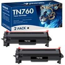 TN760 TN730 Toner Cartridge Compatible for Brother TN-760 TN-730 Work with DCP-L2550dw HL-L2370dw HL-L2350dw HL-L2395dw MFC-L2710dw MFC-L2750dw Printer Ink High Yield (Black, 2-Pack)