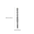 thumbnail image 4 of Broca De Martillo Eléctrico Taladro Sds Plus De Alto Rendimiento Juego De Taladro De Cabeza Cruzada Kit De Taladro De Orificio Resistente Al Desgaste Para Escoria,160 * 6 Mm / 6.29 * 0.24 Pulgadas Yuarrent TO005556-06, 4 of 4