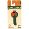 NCAA University of Miami Hurricanes House Key #66, KW1