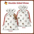 thumbnail image 2 of Honeii Bbaseball Dog Print Small Burlap Bags,Christmas Drawstring Treat Bags Gift Bags Reusable Candy Goodie Wrapping Bags for Holiday Party Favors Supplies -Small, 2 of 9