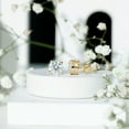 thumbnail image 5 of Rosec Jewels Round Shape Moissanite Solitaire Stud Earrings for Women - 8 mm, 18K Yellow Gold, 5 of 8