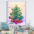 thumbnail image 1 of Designart Beautiful Christmas Tree Art Traditional Floating Frame Wall Art, 1 of 4