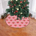 thumbnail image 2 of FMSHPON Strawberry Cute Xmas Christmas Tree Skirt Stand Mat for Holiday Party Decoration Indoor Outdoor 48 inches, 2 of 3