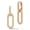Rose Gold-Plain, variant on Adesso Milano Jewelry Sterling Silver Paperclip Link Drop Earrings with Cubic Zirconia for Women, Gold