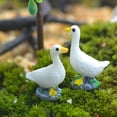 thumbnail image 3 of Flmtop 5Pcs Mini Statue de Canard Détail Délicat DIY Résine Micro Paysage Jardin Miniature Patio Décor, 3 of 8