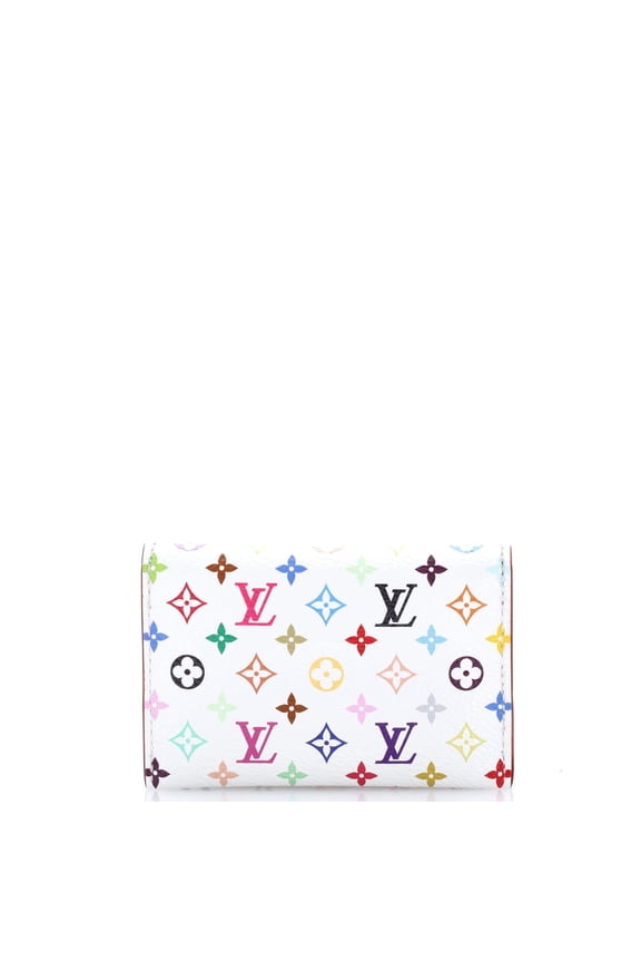 Pre-Owned x Takashi Murakami Slim Card Holder Monogram Multicolor Coated Canvas By Rebag